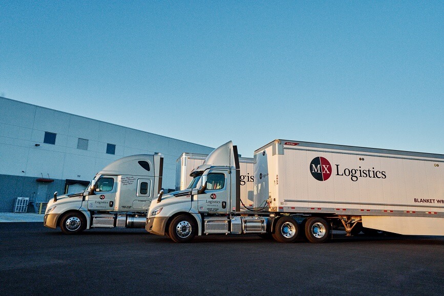 MX Logistics well maintained trucks