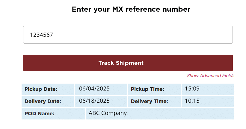 Track Shipment
